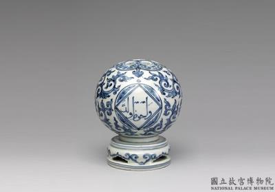 图片[2]-Globular flower vase with decoration of Arabic script in underglaze blue, Ming dynasty, Zhengde reign (1506-1521)-China Archive